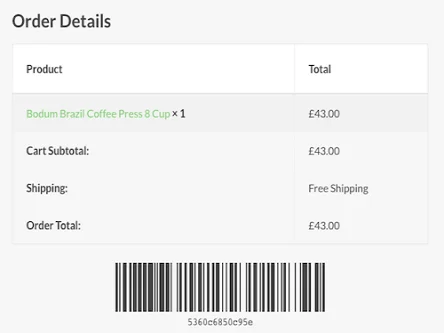 Wtyczka Addon Plugin WooCommerce Order Barcodes