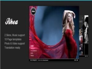 Szablon Rhea For Photography Creative Portfolio