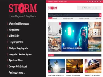 Szablon Storm – Clean Magazine & Blog Theme
