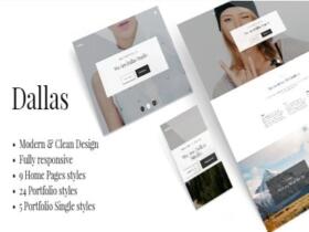 Szablon Dallas – Minimal Portfolio & Business Theme