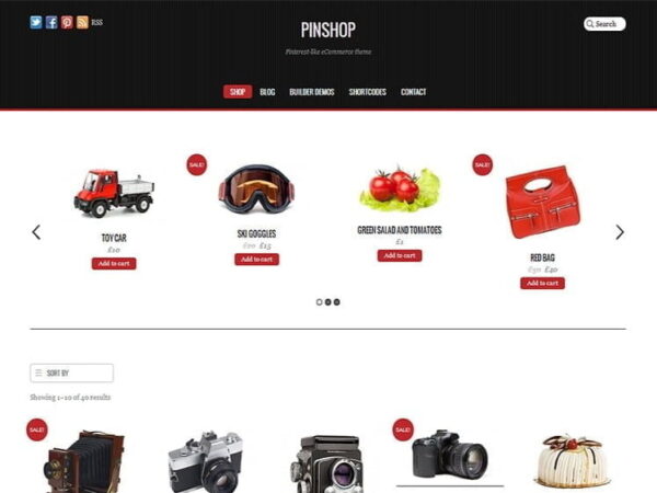 Szablon Themify Pinshop Woocommerce Themes