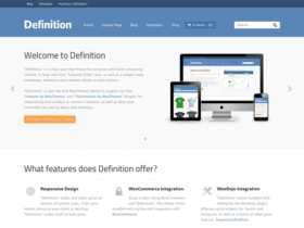 Szablon Woothemes Definition Woocommerce Themes