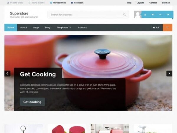 Szablon Woothemes Superstore Woocommerce Themes