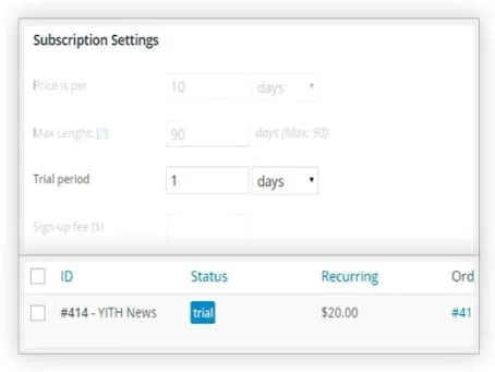 Wtyczka Yith Woocommerce Subscription Premium