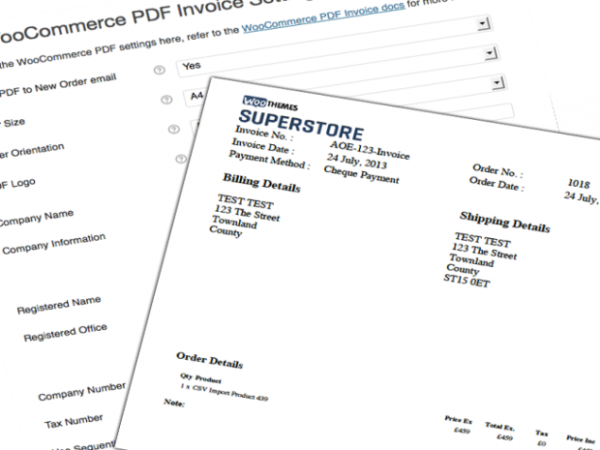 Wtyczka Addon Plugin Woocommerce PDF Invoices