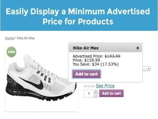 Wtyczka Woocommerce Minimum Advertised Price