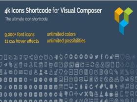 Wtyczka Addon Plugin 4K Icon Fonts For Visual Composer