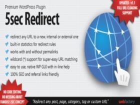 Wtyczka Addon Plugin 5Sec Redirect WordPress Plugin