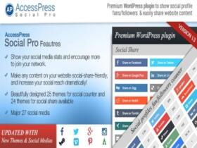 Wtyczka Addon Plugin Accesspress Social Pro Wordpress Plugin