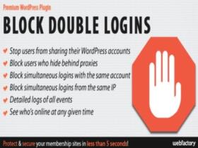 Wtyczka Addon Plugin Block Double Logins – Protect Your Membership Site