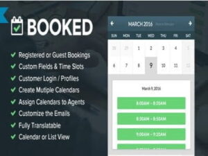 Wtyczka Booked Appointments – Appointment Booking For Wordpress