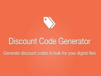Wtyczka Easy Digital Downloads Discount Code Generator Addon