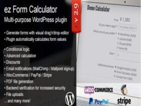 Wtyczka Ez Form Calculator – Wordpress Plugin