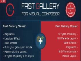Wtyczka Fast Gallery For Visual Composer Wordpress Plugin