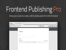 Wtyczka Frontend Publishing Pro Post Submission