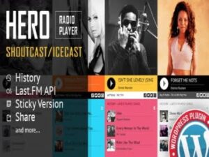 Wtyczka Hero – Shoutcast And Icecast Radio Player With History Plugin