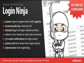 Wtyczka Login Ninja Wordpress Plugin