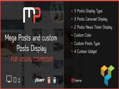 Wtyczka Mega Posts Display For Visual Composer