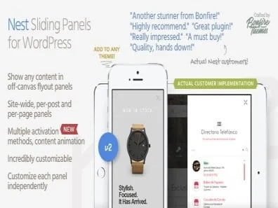Wtyczka Nest – Flyout Sliding Panels For Wordpress
