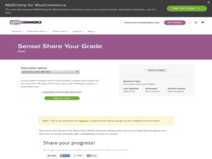 Wtyczka Sensei Share Your Grade