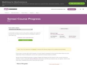Wtyczka Sensei Course Progress