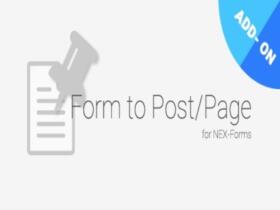 Wtyczka Nex-Forms – Form To Post/Page Add-On