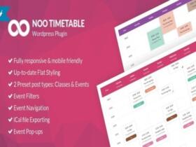 Wtyczka Noo Timetable – Responsive Calendar & Auto Sync WordPress Plugin