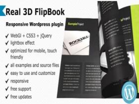 Wtyczka Real 3D Flipbook WordPress Plugin