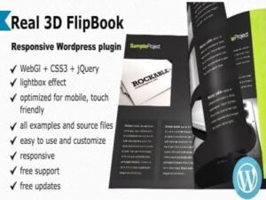 Wtyczka Real 3D Flipbook WordPress Plugin