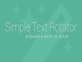 Wtyczka Simple Text Rotator WordPress Plugin