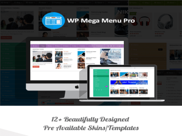 Wtyczka Wp Mega Menu Pro – Responsive Mega Menu Plugin For WordPress