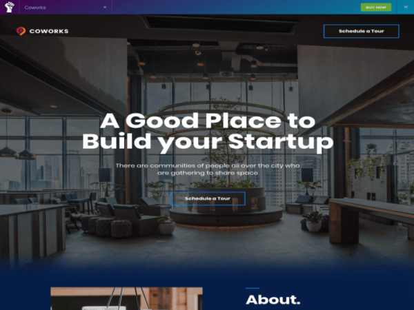 Szablon Elementorism Coworks Elementor Landing Page