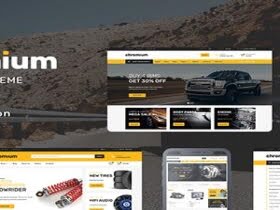Szablon Chromium Auto Parts Shop Wordpress WooCommerce Theme | Sklep z dodatkami premium WP Allkeystore.pl