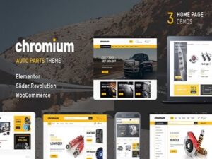 Szablon Chromium Auto Parts Shop Wordpress WooCommerce Theme | Sklep z dodatkami premium WP Allkeystore.pl