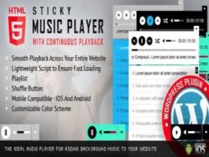 Wtyczka Sticky Html5 Music Player Wordpress Plugin