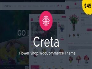 Szablon Creta Flower Shop WooCommerce WordPress Theme