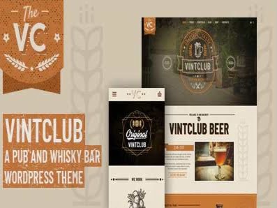 Szablon VintClub - A Pub & Whisky Bar WordPress Theme | Sklep z dodatkami premium WP Allkeystore.pl