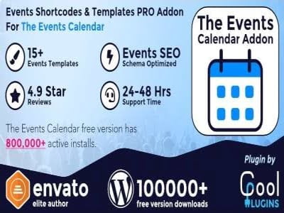 Wtyczka The Events Calendar - Events Shortcodes and Templates Pro | Sklep z dodatkami premium WP Allkeystore.pl