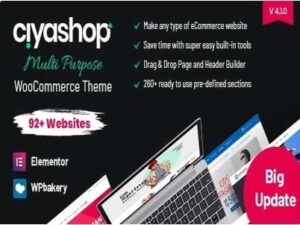 Szablon CiyaShop - Responsive Multi-Purpose WooCommerce WordPress Theme | Sklep z dodatkami premium WP Allkeystore.pl