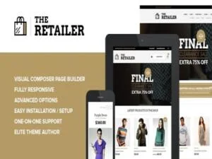 Szablon Retailer Premium WordPress Theme for WooCommerce Online Store | Sklep z dodatkami premium WP Allkeystore.pl