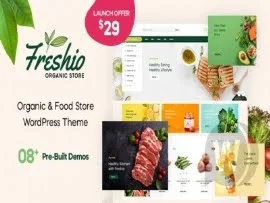 Szablon Freshio – organic food and grocery store WordPress theme | Sklep z dodatkami premium WP Allkeystore.pl