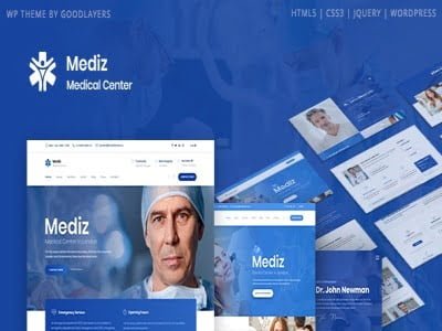 Szablon Mediz - Medical WordPress Theme | Sklep z dodatkami premium WP Allkeystore.pl