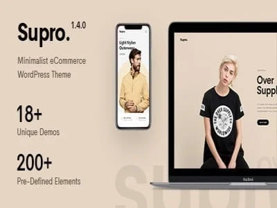 Szablon Supro – Minimalist AJAX WooCommerce WordPress Theme | Sklep z dodatkami premium WP Allkeystore.pl