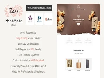 Szablon Zass – WooCommerce Theme for Handmade Artists and Artisans | Sklep z dodatkami premium WP Allkeystore.pl