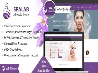 Szablon Spa Lab - Beauty Spa Health WP Theme | Sklep z dodatkami premium WP Allkeystore.pl