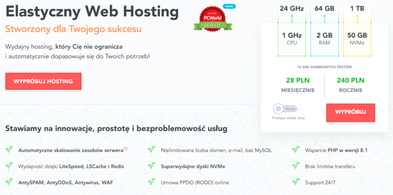 Sprawdź jaki hosting dla Wordpress i inne usługi polecamy!