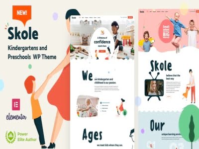 Szablon Skole – School Kindergarten WordPress Elementor | Sklep z dodatkami premium WP Allkeystore.pl