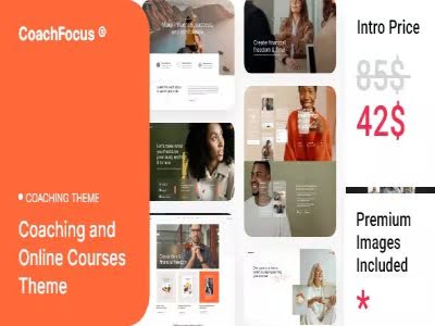 Szablon CoachFocus Coaching Online Courses WordPress Theme | Sklep z dodatkami premium WP Allkeystore.pl