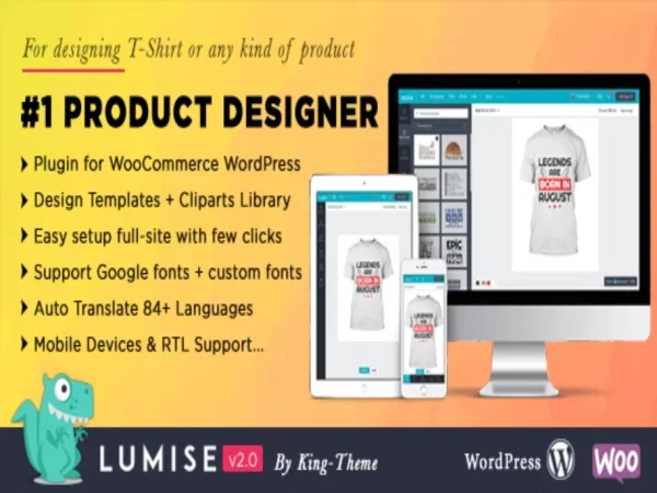 Wtyczka Lumise Product Designer WooCommerce WordPress | Sklep z dodatkami premium WP Allkeystore.pl
