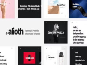 Szablon Alioth Agency Portfolio Showcase Theme